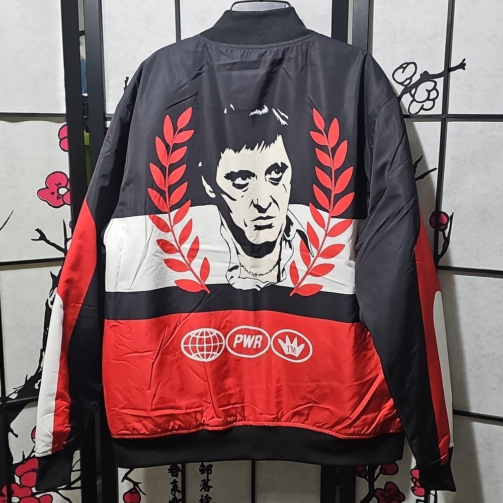 Scarface Racing Bomber Jacket Size Large New - Picture 12 of 12